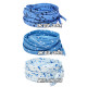 UNC Blue Cement Flat Laces